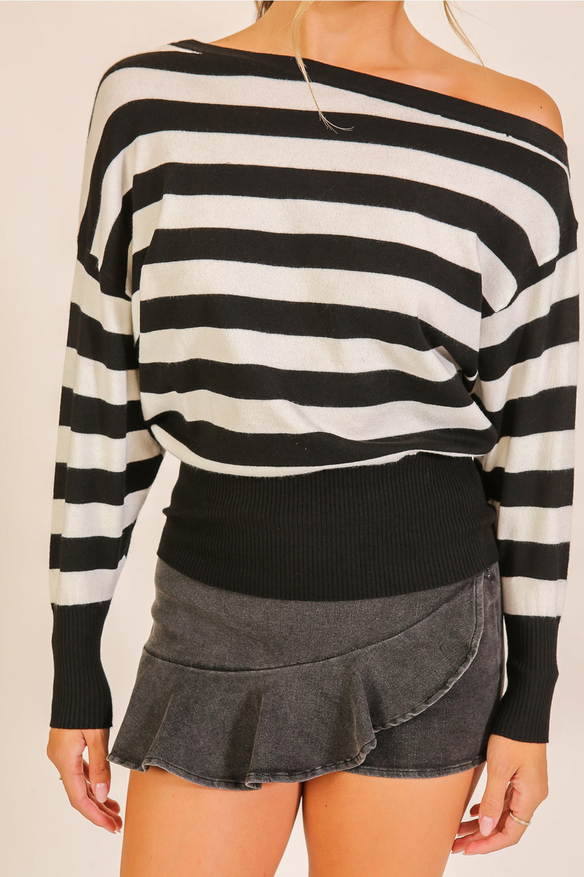 Off Shoulder Sweater