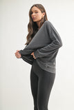 KT11265 Waffle Ribbed Pullover