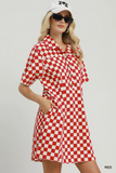 N7228 Game Day Dress Red