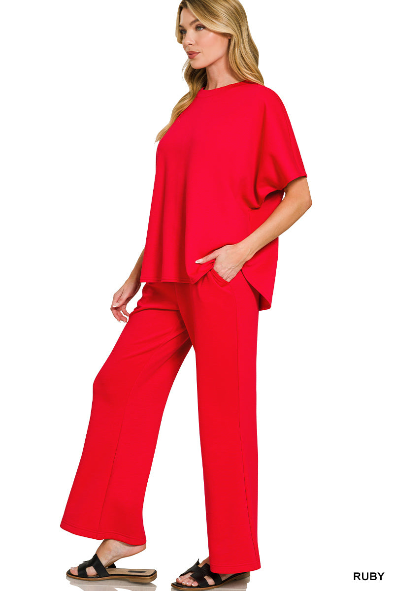 ROTP-4133Y Ruby Top/Pant Set