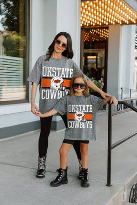 OKLAHOMA STATE COWBOYS ON THE BALL RHINESTONE TEE