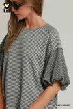 H1261 Stripe/Polka Dot Top