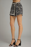 P32882 Zebra Print Skort
