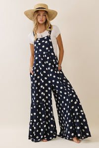 Polka Dot Sling Maxi Jumpsuit