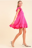 Hot Pink Eyelet Dress
