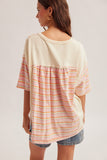 34225 Stripe Mix Knit Top
