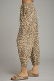 P34235 Animal Print Ankle Length Pants