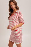 Red Striped Sweater H&T