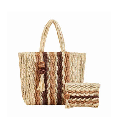 Natural Tote and Case Set