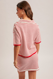 Red Striped Sweater H&T