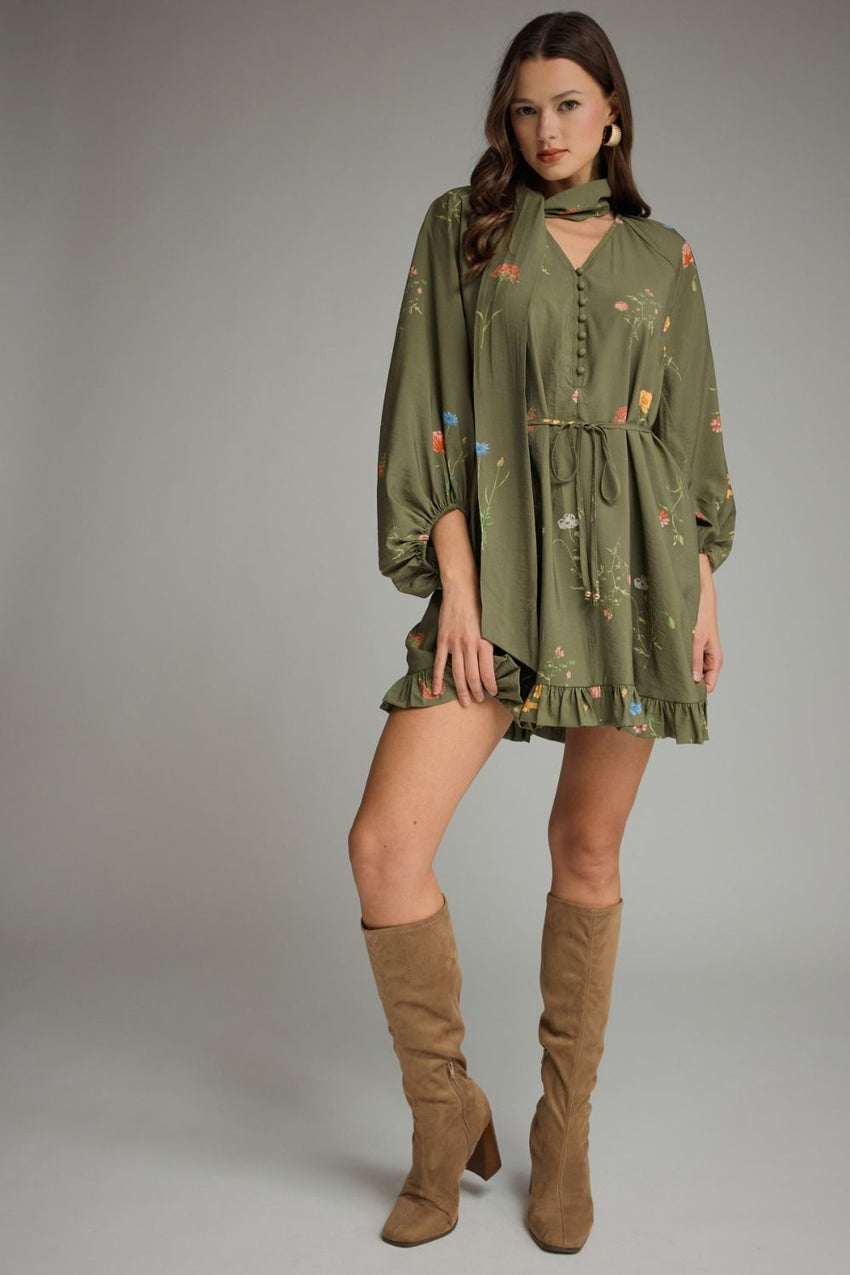 D32584 Olive Dress