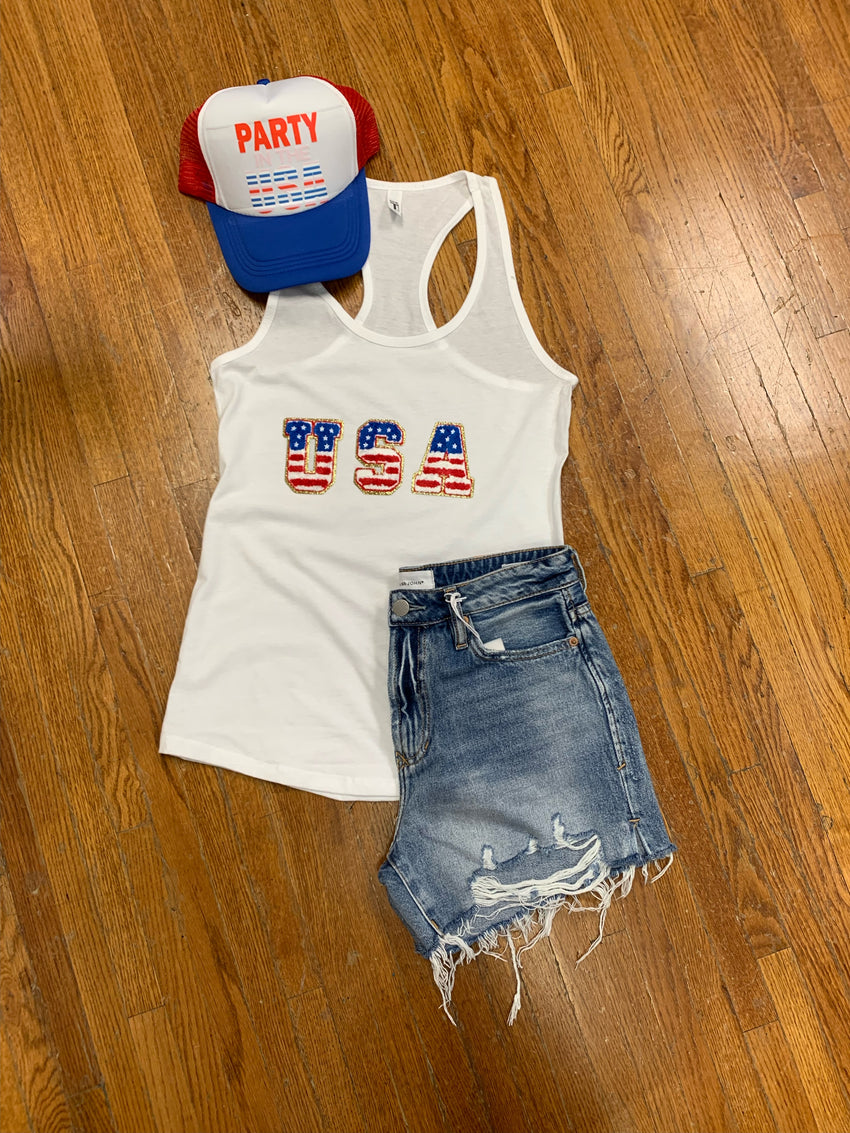 USA Stars and Stripes Tank Top