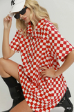 N7228 Game Day Dress Red
