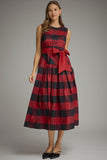 D33978 Red Gingham Dress
