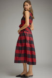 D33978 Red Gingham Dress