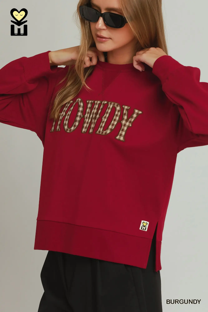 H1244 Plaid Howdy Sweatshirt