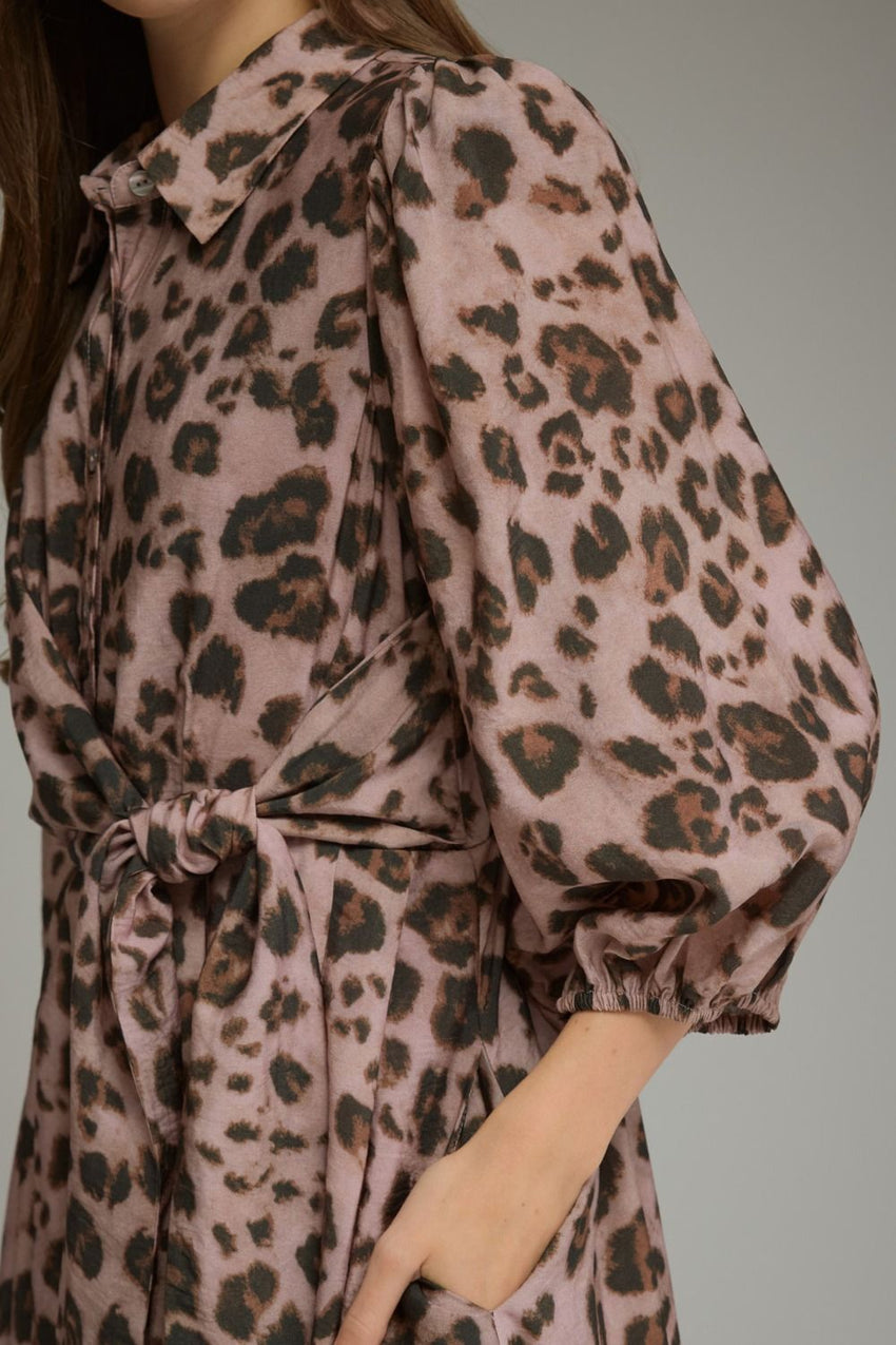 D33680 Leopard Print Dress