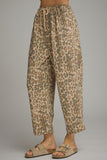 P34235 Animal Print Ankle Length Pants