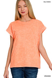 CTW-3524Y Orange Halo Washed Tee