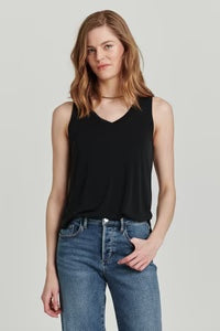 Ellis Vneck Tank Black