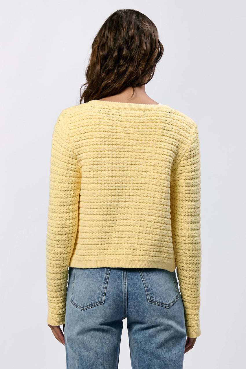 CAMBRIA CARDIGAN PALE BANANA