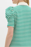 Green Striped SS Dress