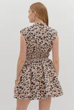 Ecru Animal Print Dress