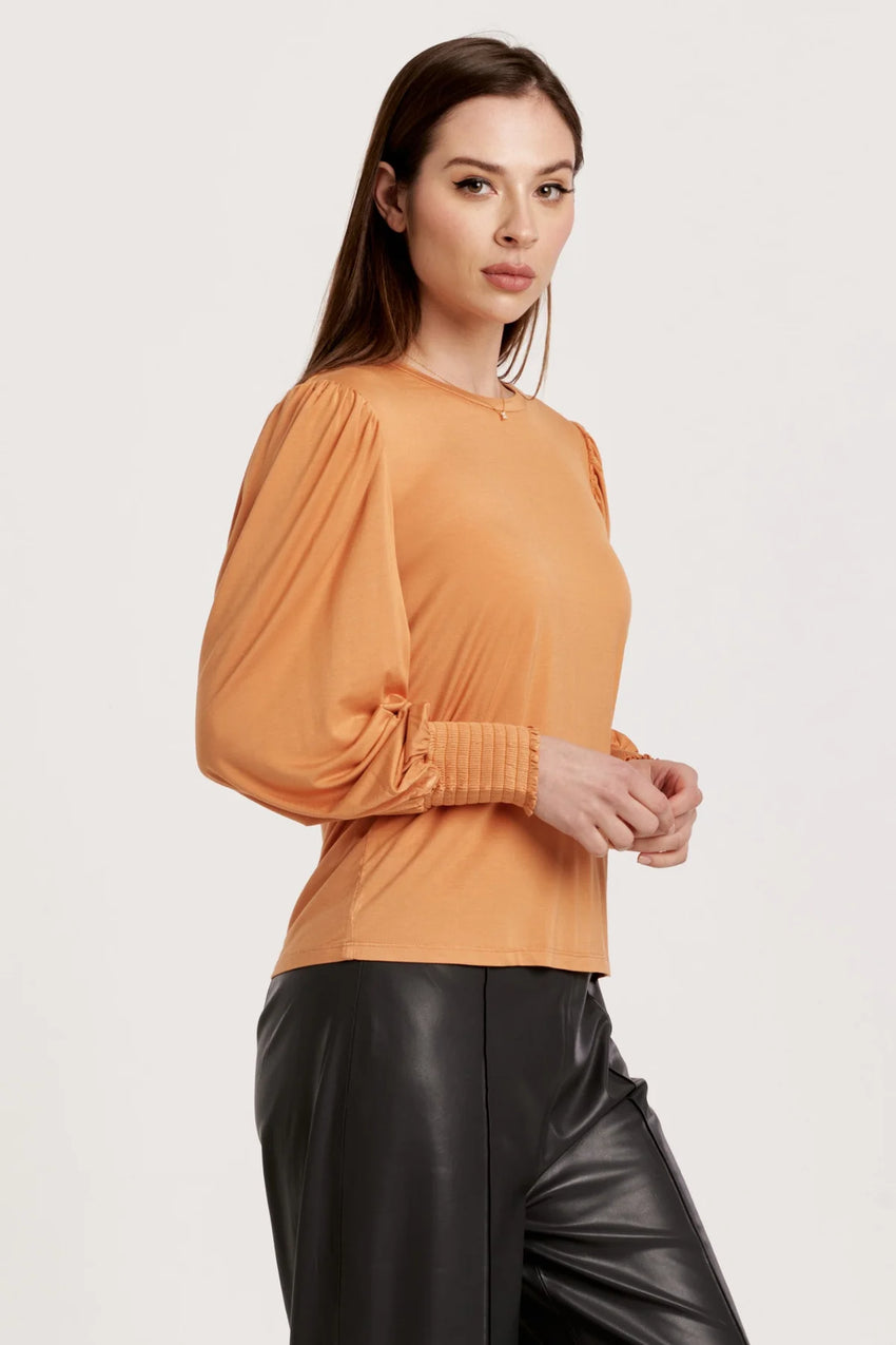Pumpkin Puff Sleeve Tee