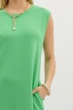 Green Knit Maxi Dress
