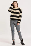 Isadora Black/Cream Stripe Sweater
