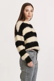 Isadora Black/Cream Stripe Sweater