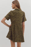 Olive Leopard Denim