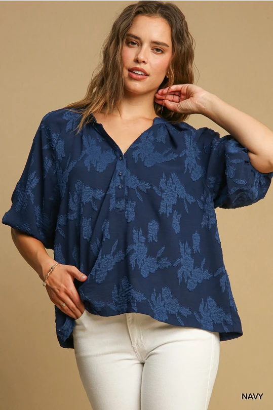 Navy Floral