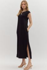 Black SS Maxi Dress