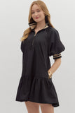 Black Puff Sleeve Dress
