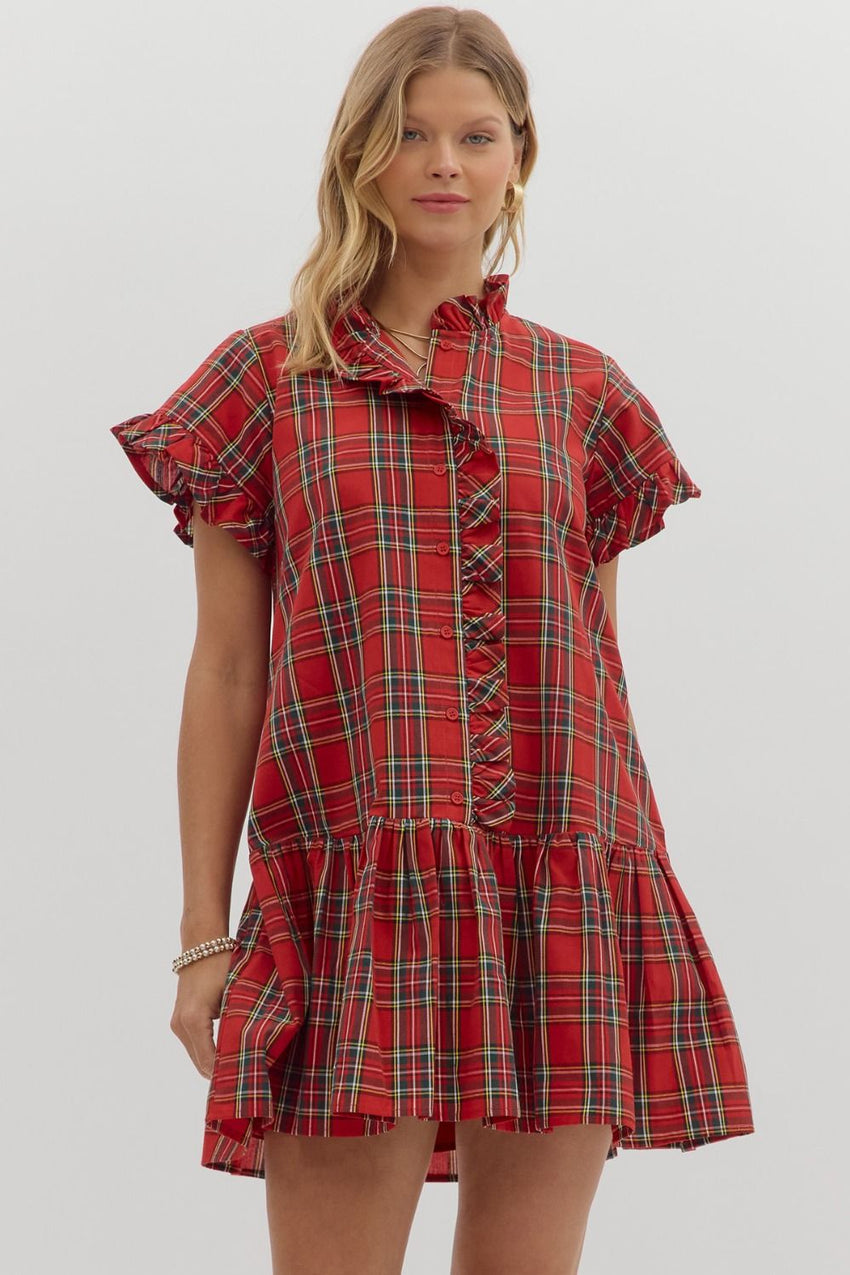 Red Plaid Dress