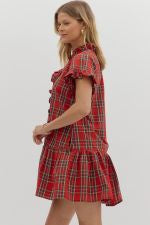 Red Plaid Dress