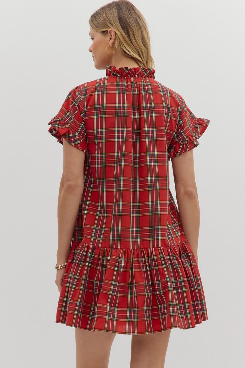 Red Plaid Dress