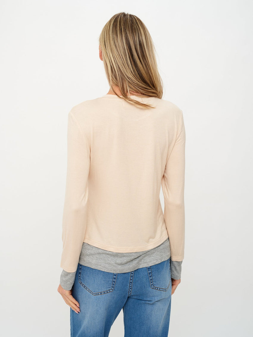 SF1325 Latte Layered Tee