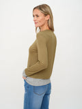 SF1325 Olive Layered Tee