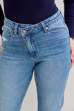 881003REG Crossed Button Jean