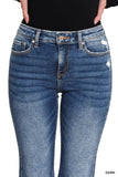 DNP1646DD Kick Crop Flare Denim