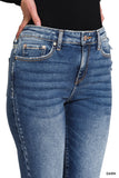 DNP1646DD Kick Crop Flare Denim