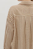 T27667 Brown Textured Blouse