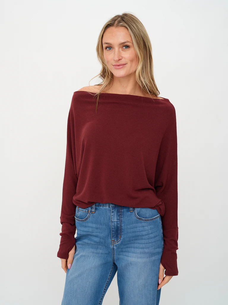 SF0396 Burgundy Anywhere Top