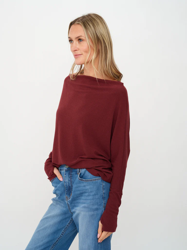 SF0396 Burgundy Anywhere Top