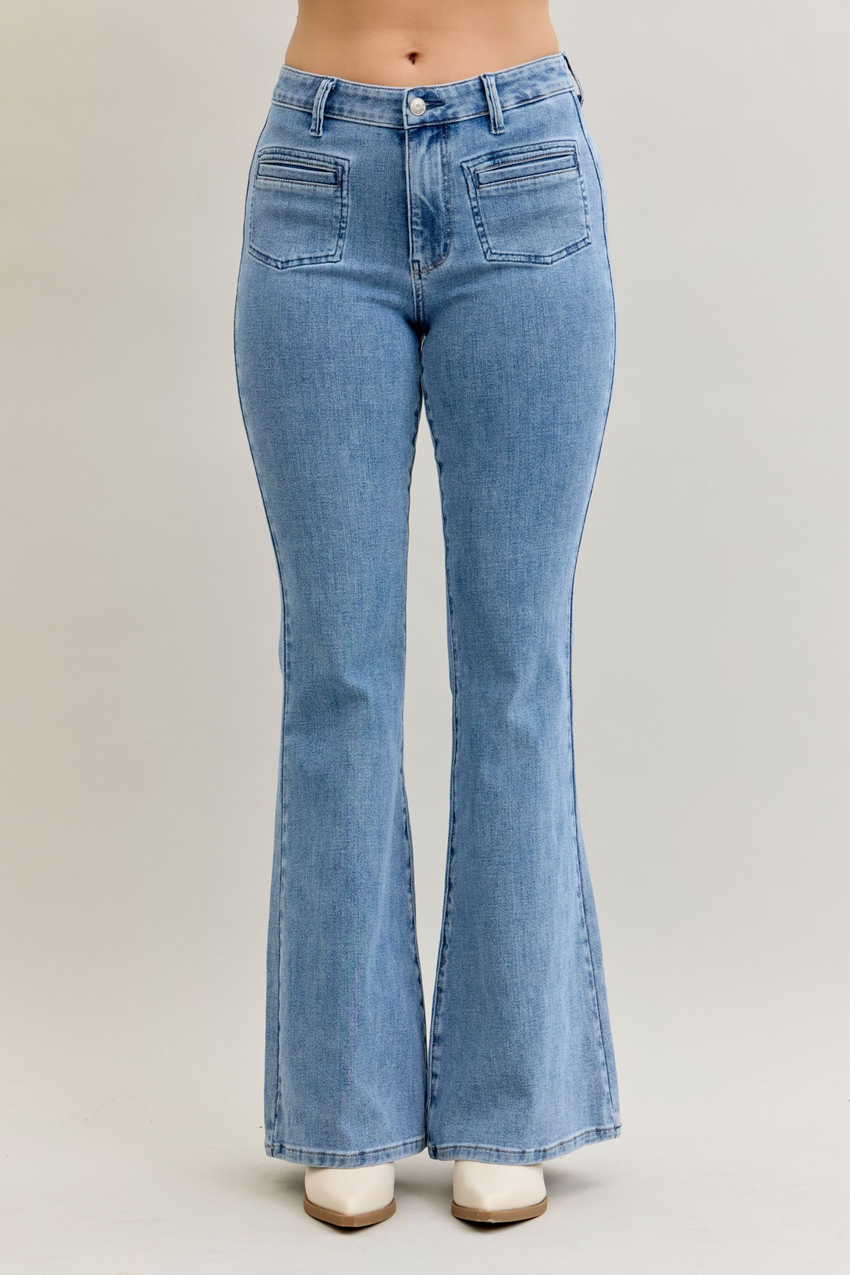 Judy Blue Front Pocket Flare
