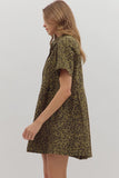 Olive Leopard Denim