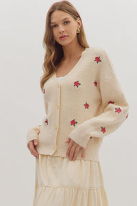 J29396 V Neck Cardigan