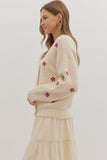 J29396 V Neck Cardigan